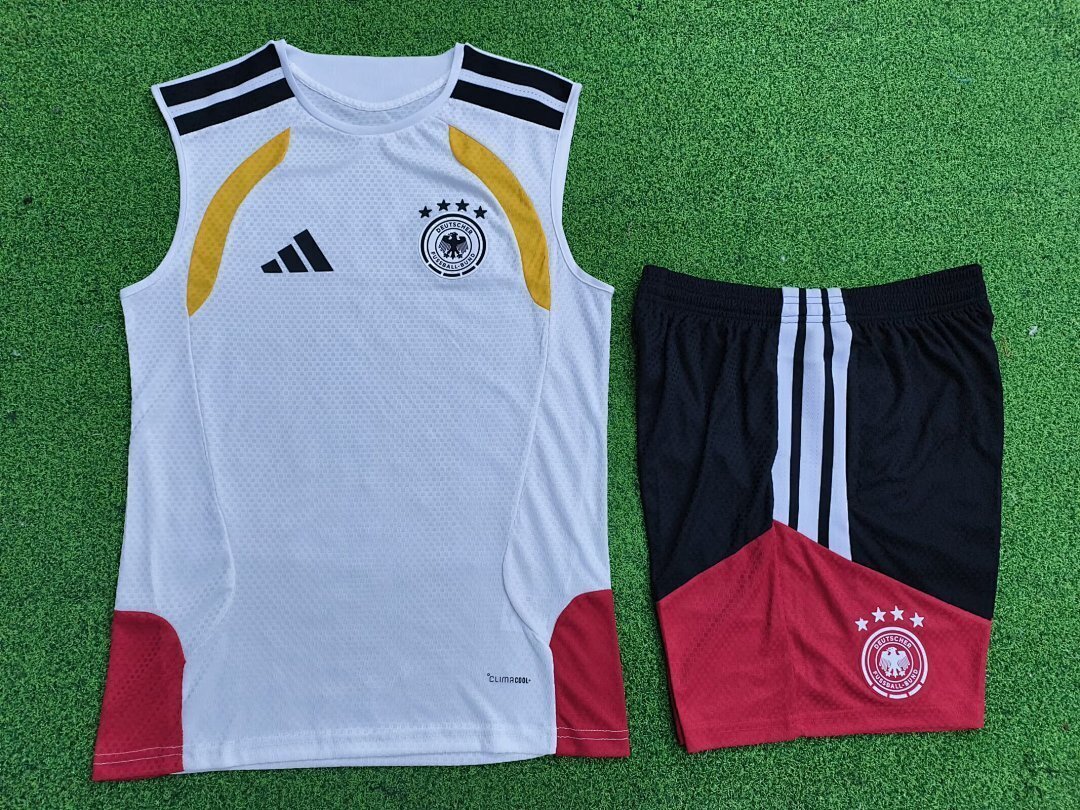Germany 2025/26 White Vest Suit Size S-4XL