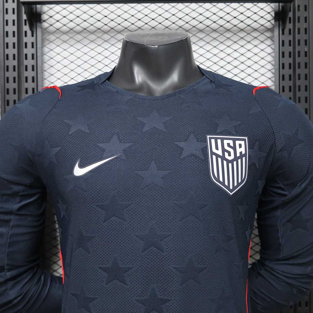 USA 2026 World Cup Away Long Sleeve Player Version Jersey S-2XL