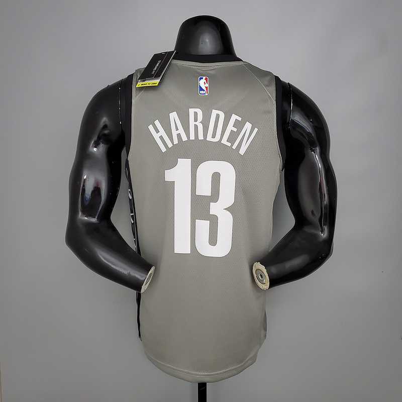 Harden#13 Brooklyn Nets City Edition Gray