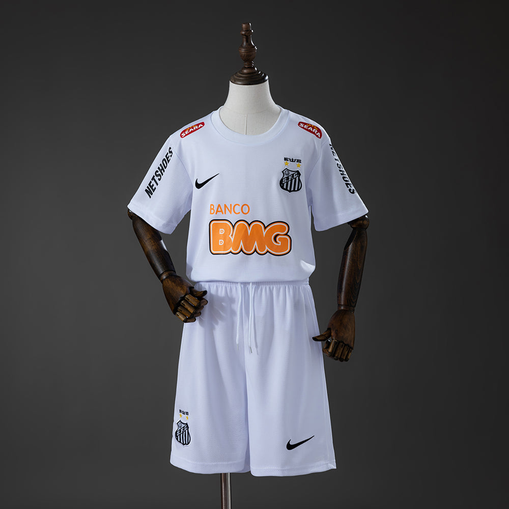 Santos 12/13 Home Retro Kids Kit Jersey Size 16-28