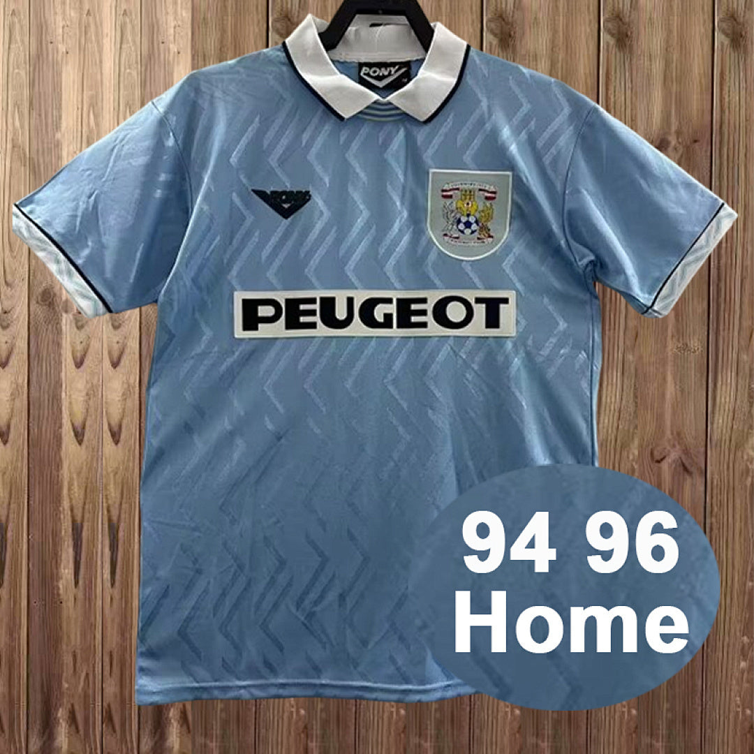 Retro 1994-96 Coventry City home soccer jersey size S-2XL