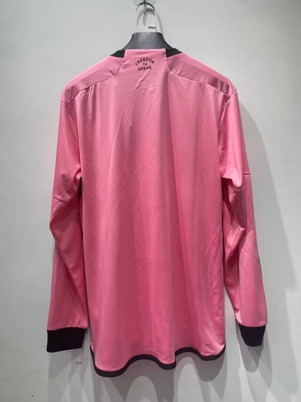 24-25 Miami home long sleeve soccer jersey