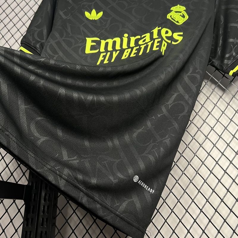 24-25 Real Madrid X BLACK AND NEON UNIQUE Jersey S-XXL