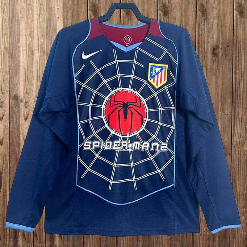 04-05 Atletico Madrid away retro long sleeve jersey
