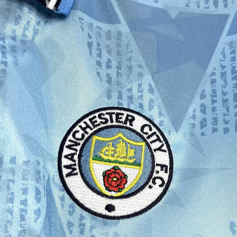 89-91 Manchester City home retro jersey