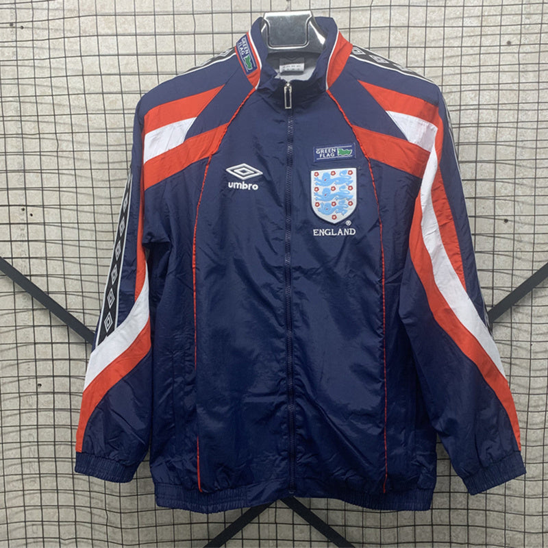 England blue windbreaker