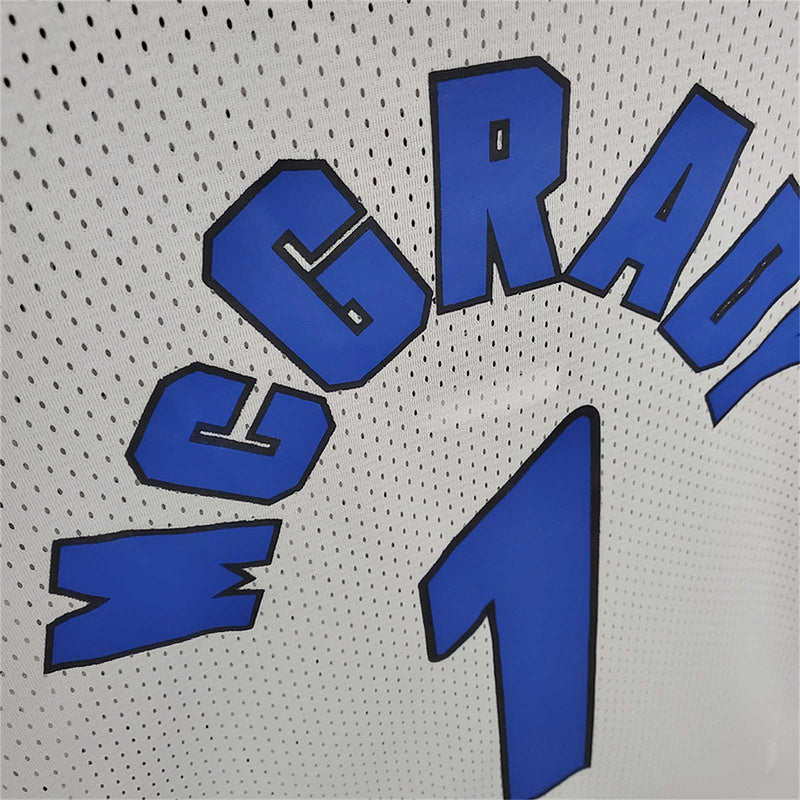 Mitchellness Magic White No. 1 McGrady Retro Mesh Short Sleeve