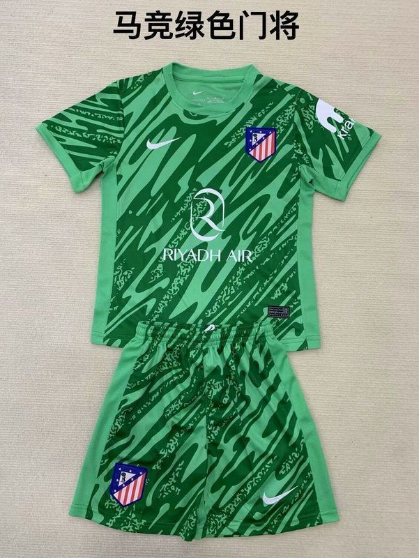 24-25 Atletico Madrid Green goalkeeper adult and kid kit