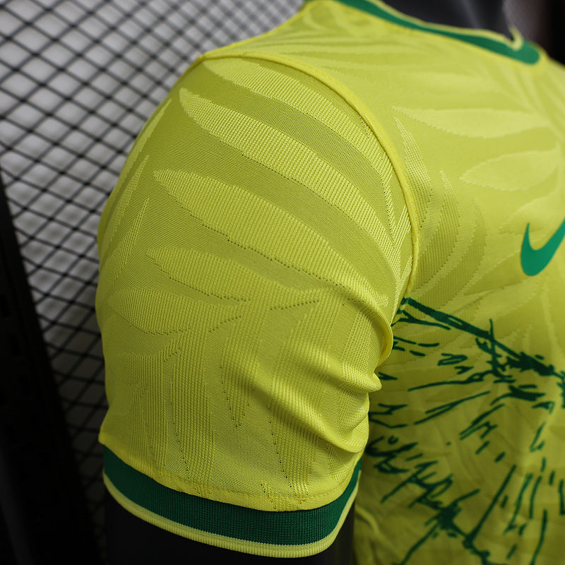 24-25 Brazil yellow dove of peace player version jersey