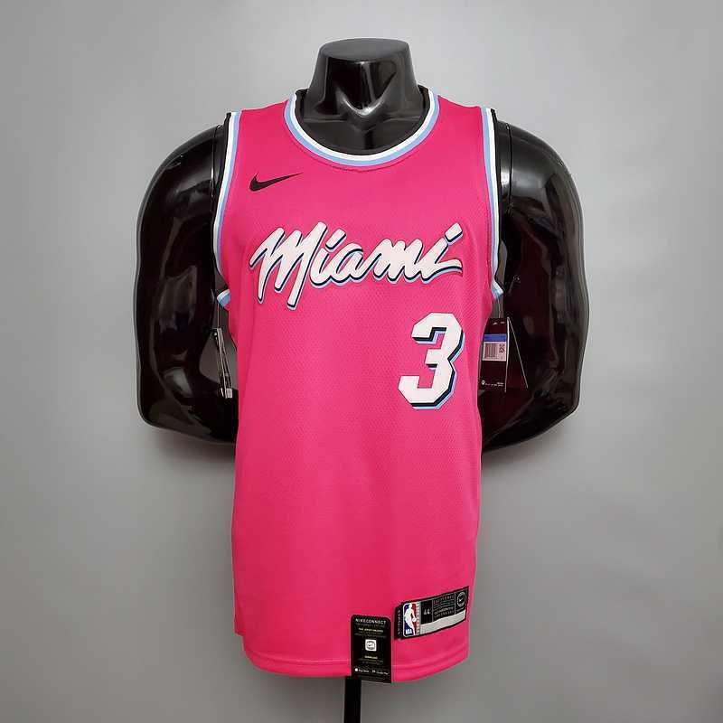 WADE #3 Miami Heat V-neck pink