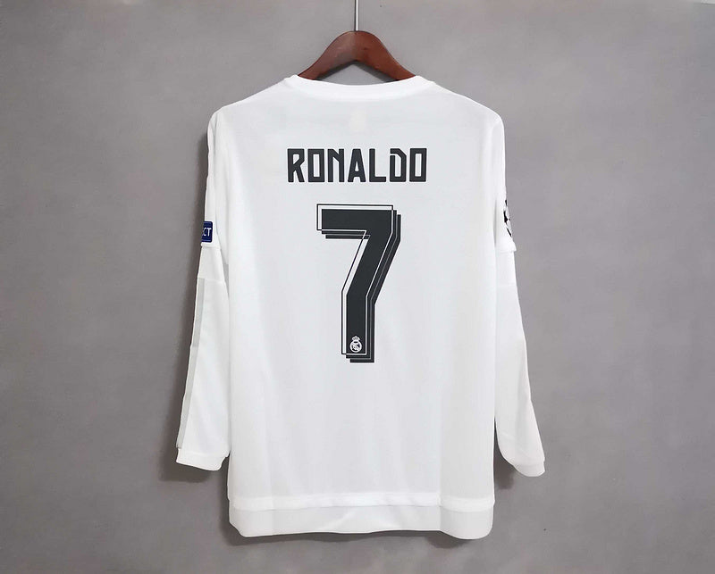 15-16 Real Madrid home white long sleeves