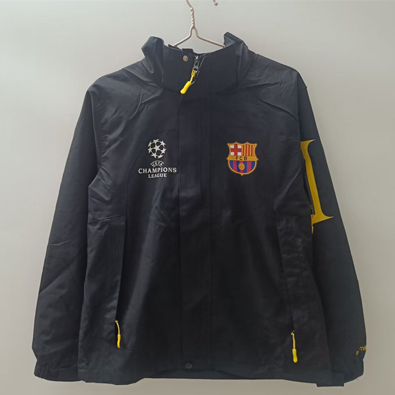 24-25 Barcelona Champion black windbreaker