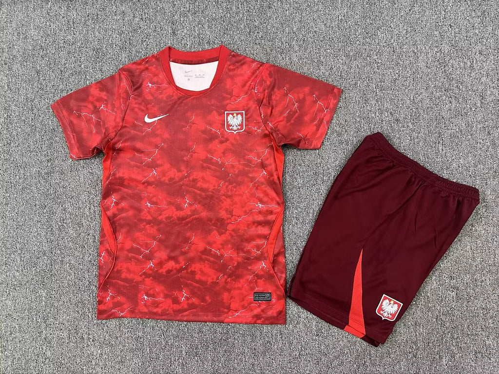 Poland 2026 World Cup Away Kid kit size 16-28