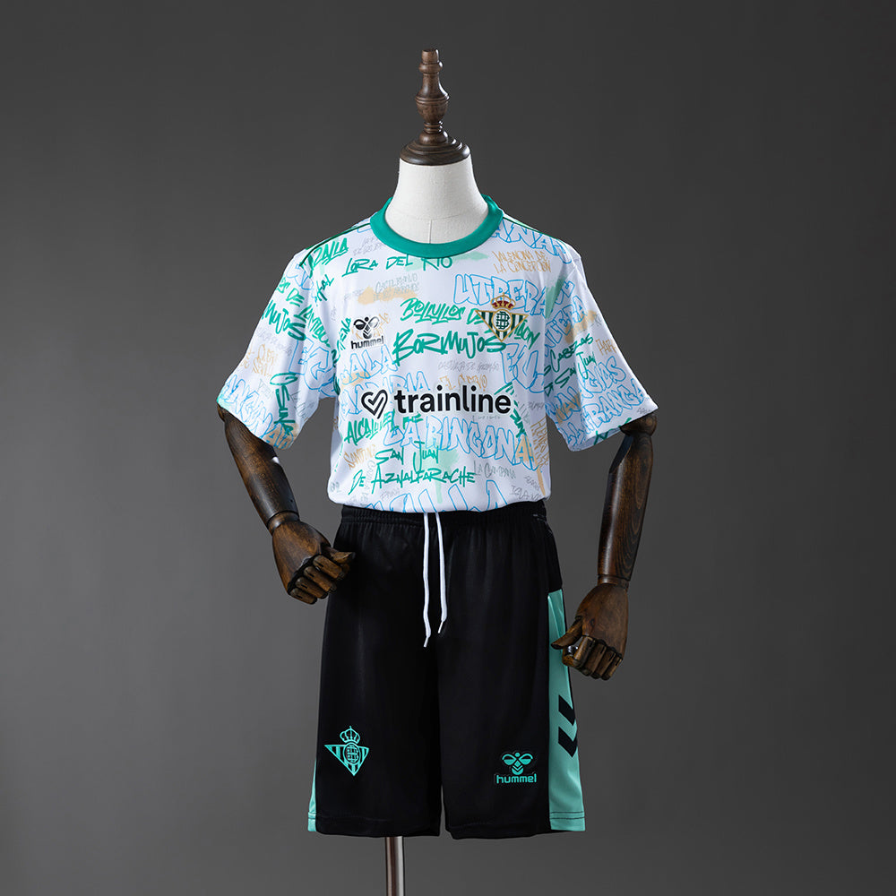 Real Betis 25/26 Special Edition Kids Kit Jersey SIZE 16-28