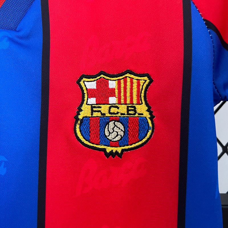 95-97 Barcelona home retro kid kit