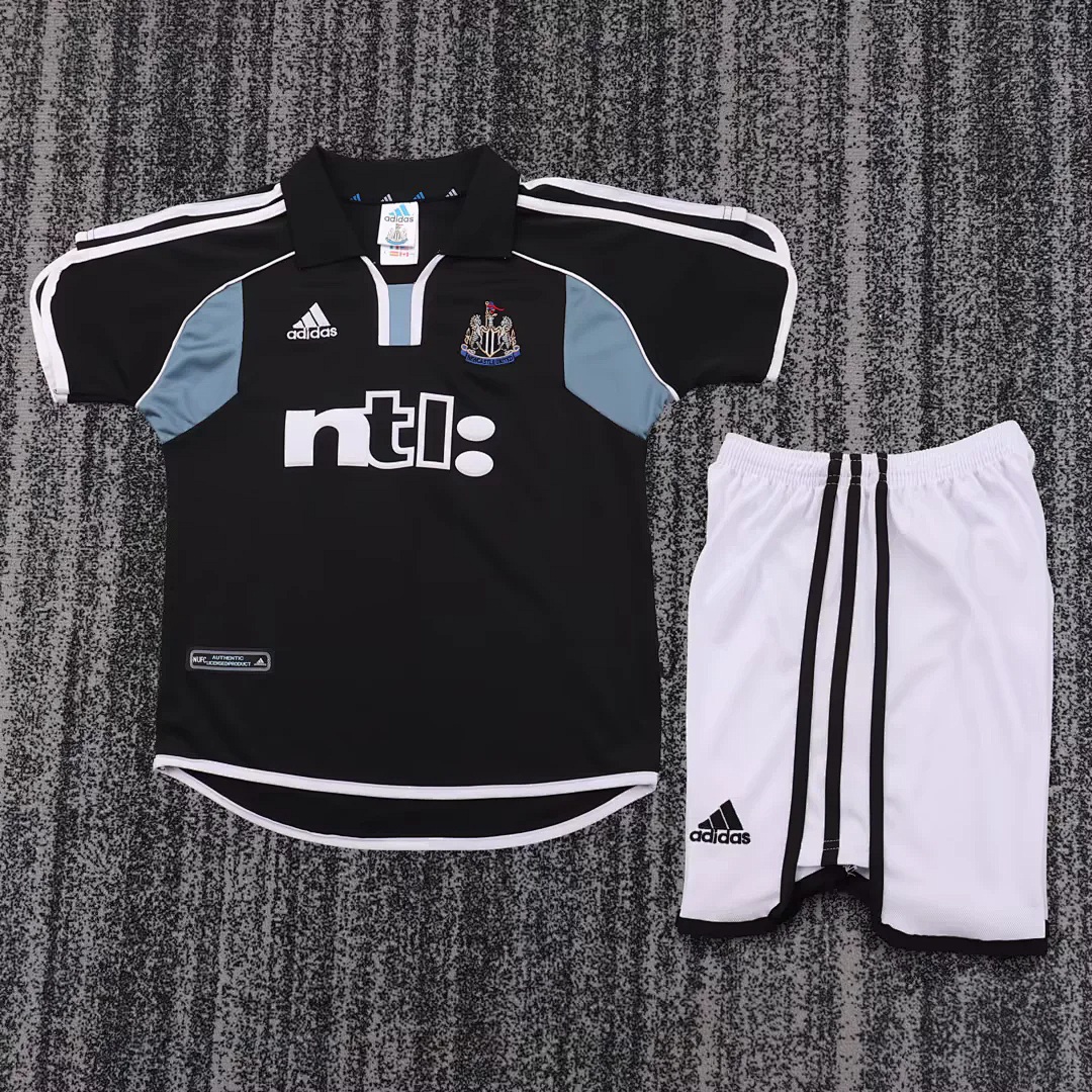 kids kit Retro 2000/01 Newcastle United Away soccer jersey size 16-28