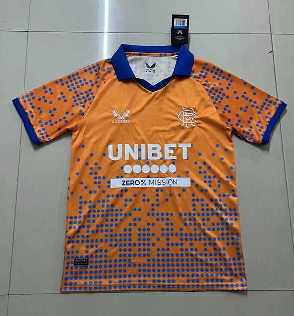 Rangers third orange soccer jersey