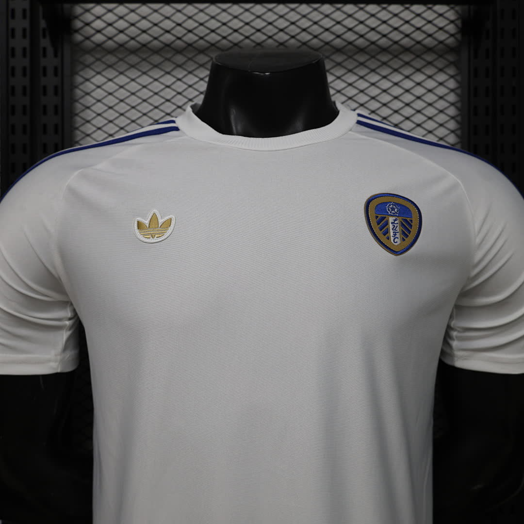 Leeds United 2025/26 White Casual Jersey Player Version