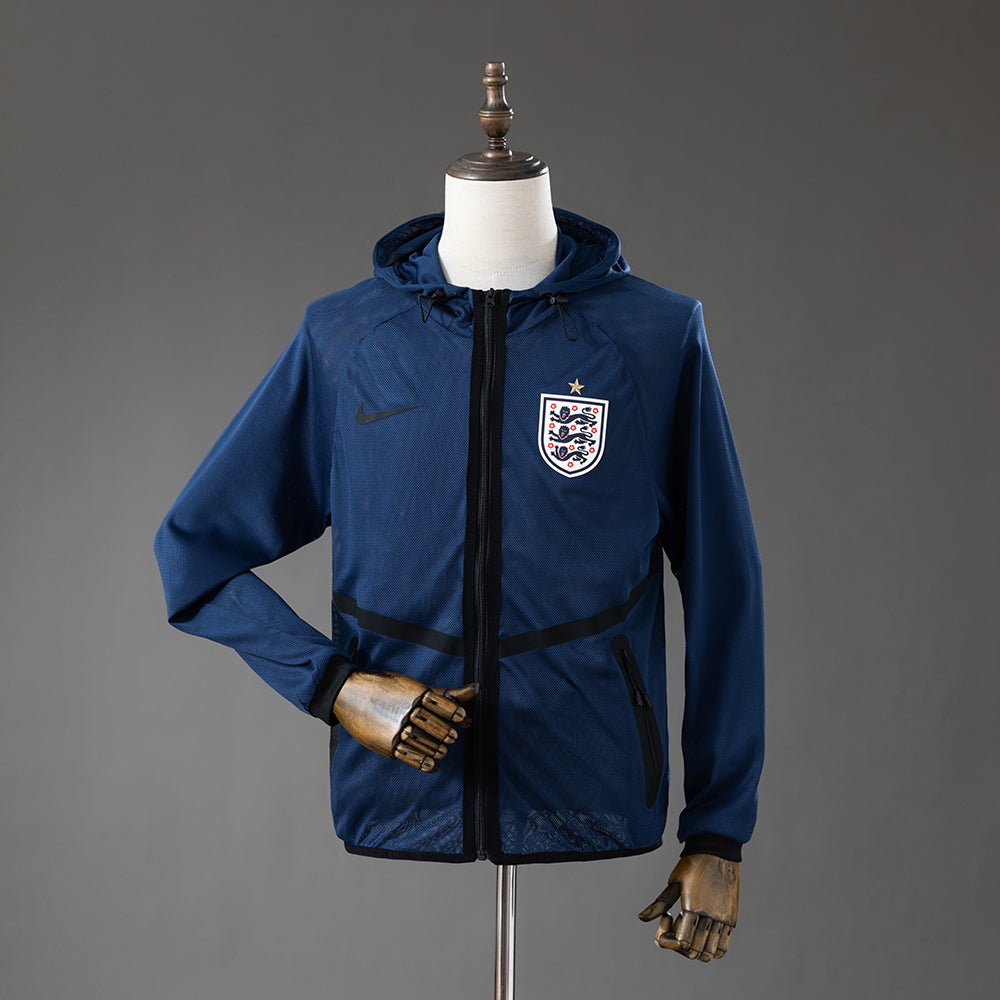 England 2026 Men's Football Anthem Jacket - Blue S-XXL