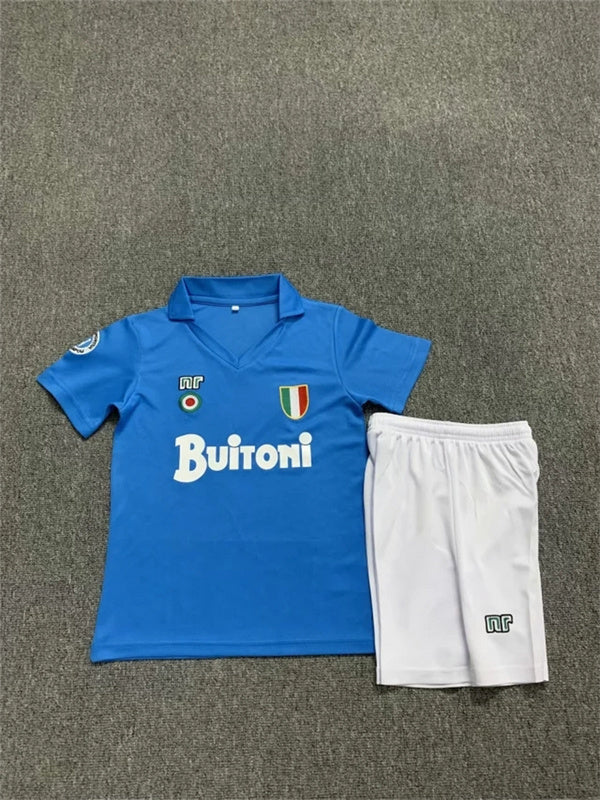 86-87 Napoli home retro kid kit