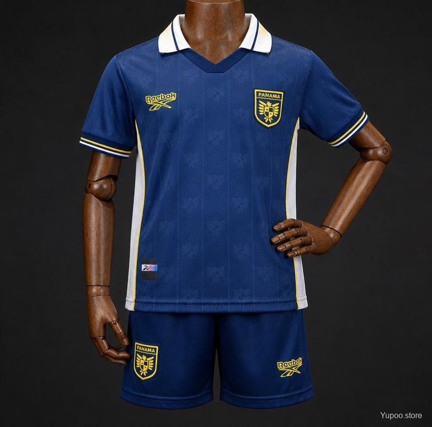 Panama 2026 World Cup Third Away Blue Kid Kits 16-28