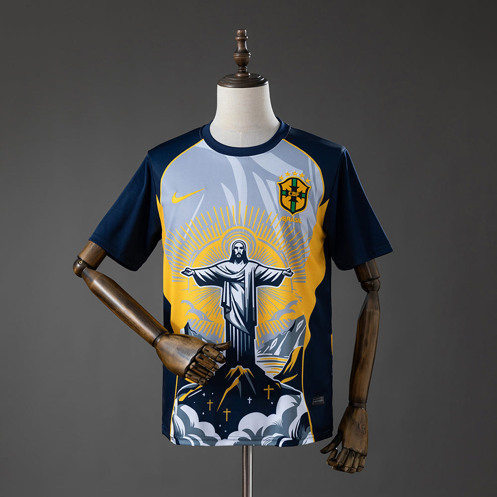 Brazil 2026 Christ the Savior - Yellow Jersey S-XXL