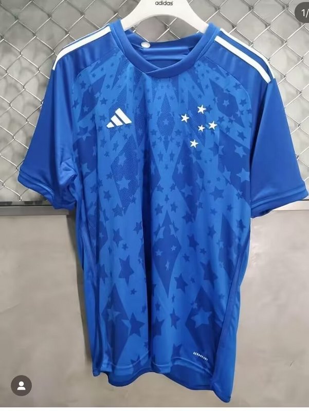 24-25 Cruzeiro home blue jersey