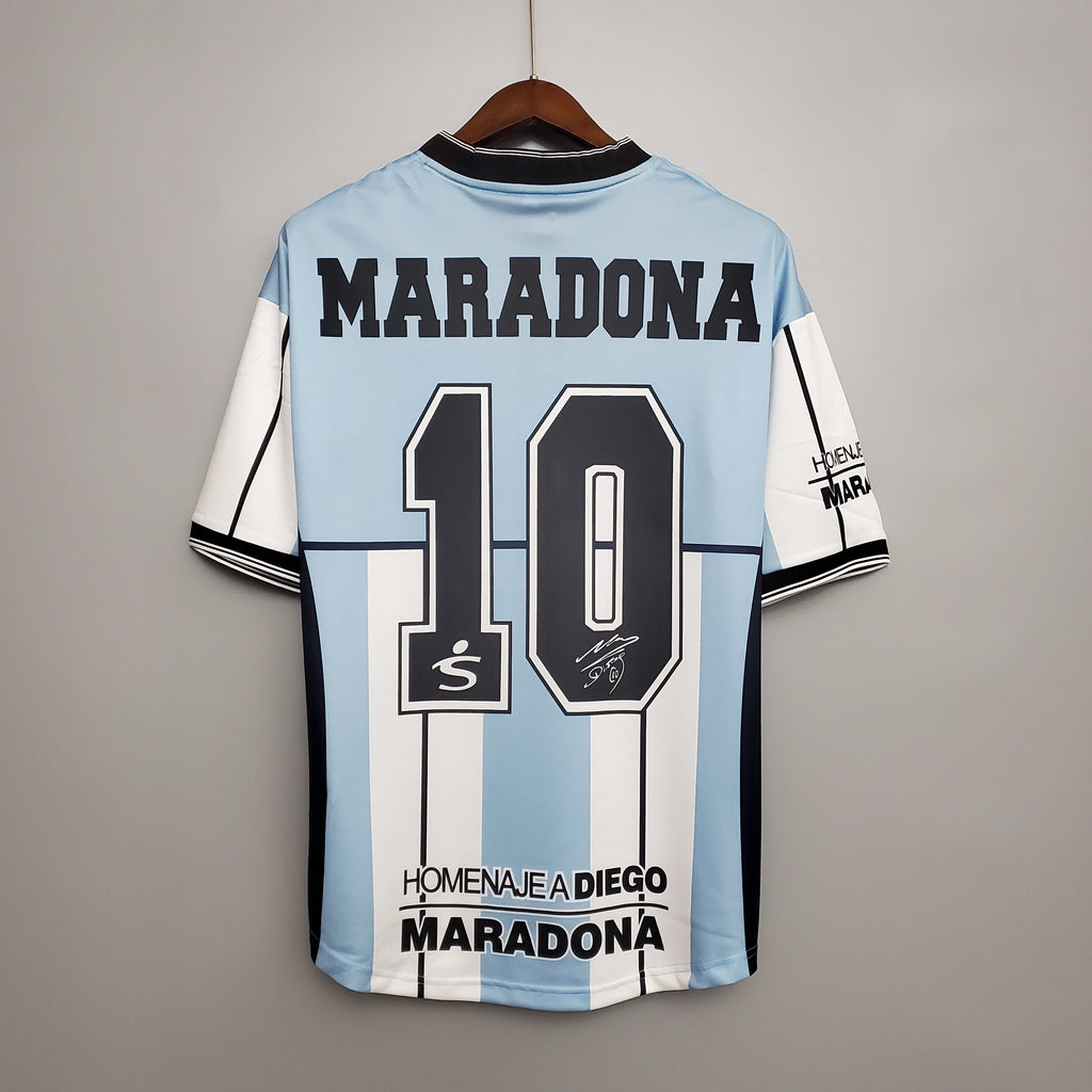 Retro 2001 Argentina Maradona #10 Commemorative Edition S-XXL