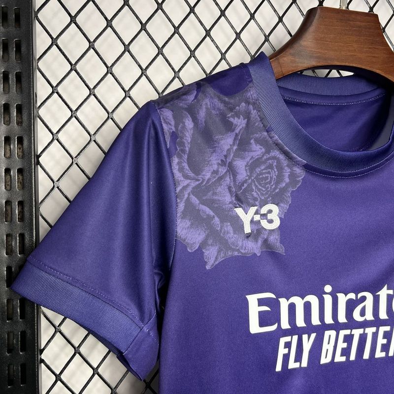 24-25 Real Madrid Y3 Rose Special Edition Purple Kids Kit