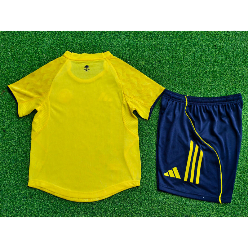 25 26 Al-Nassr Home player kids kit