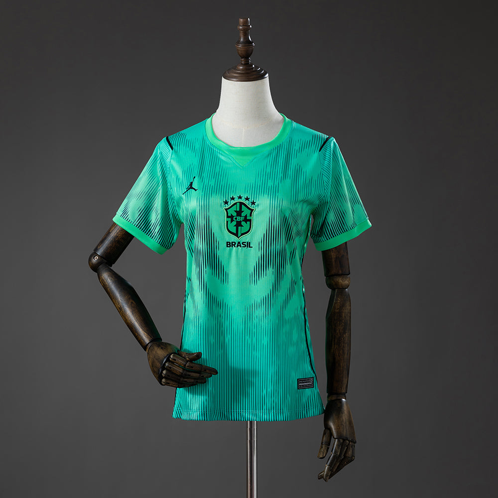 Brazil 2026 Women's GK Green Jersey S-XXL