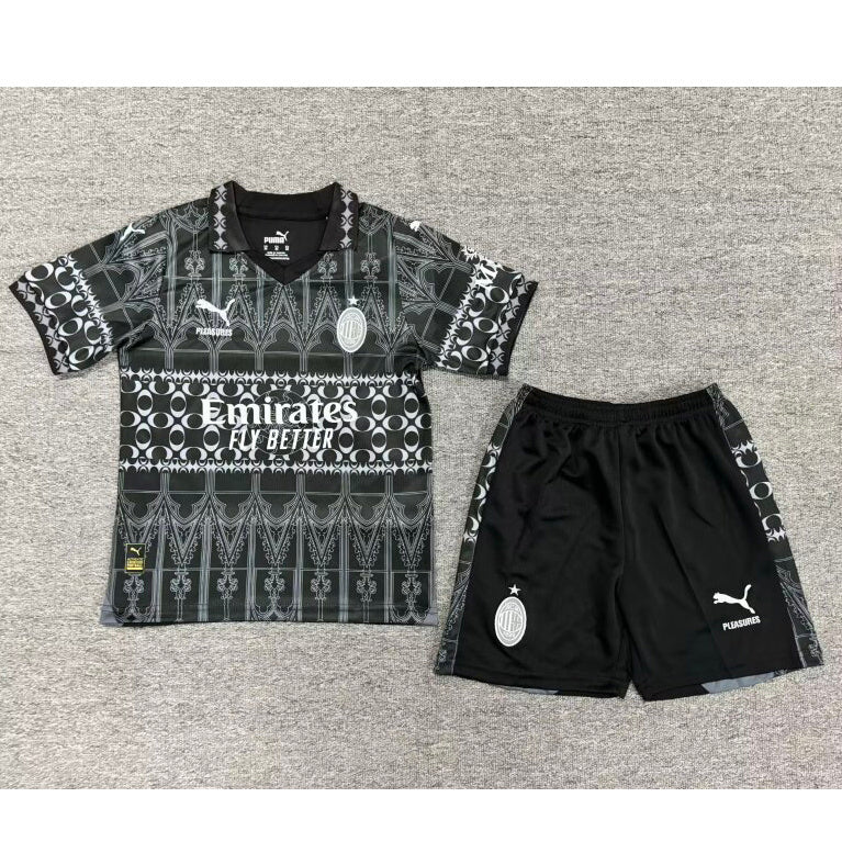 24-25 AC Milan Pleasure co-branded black edition kid kit