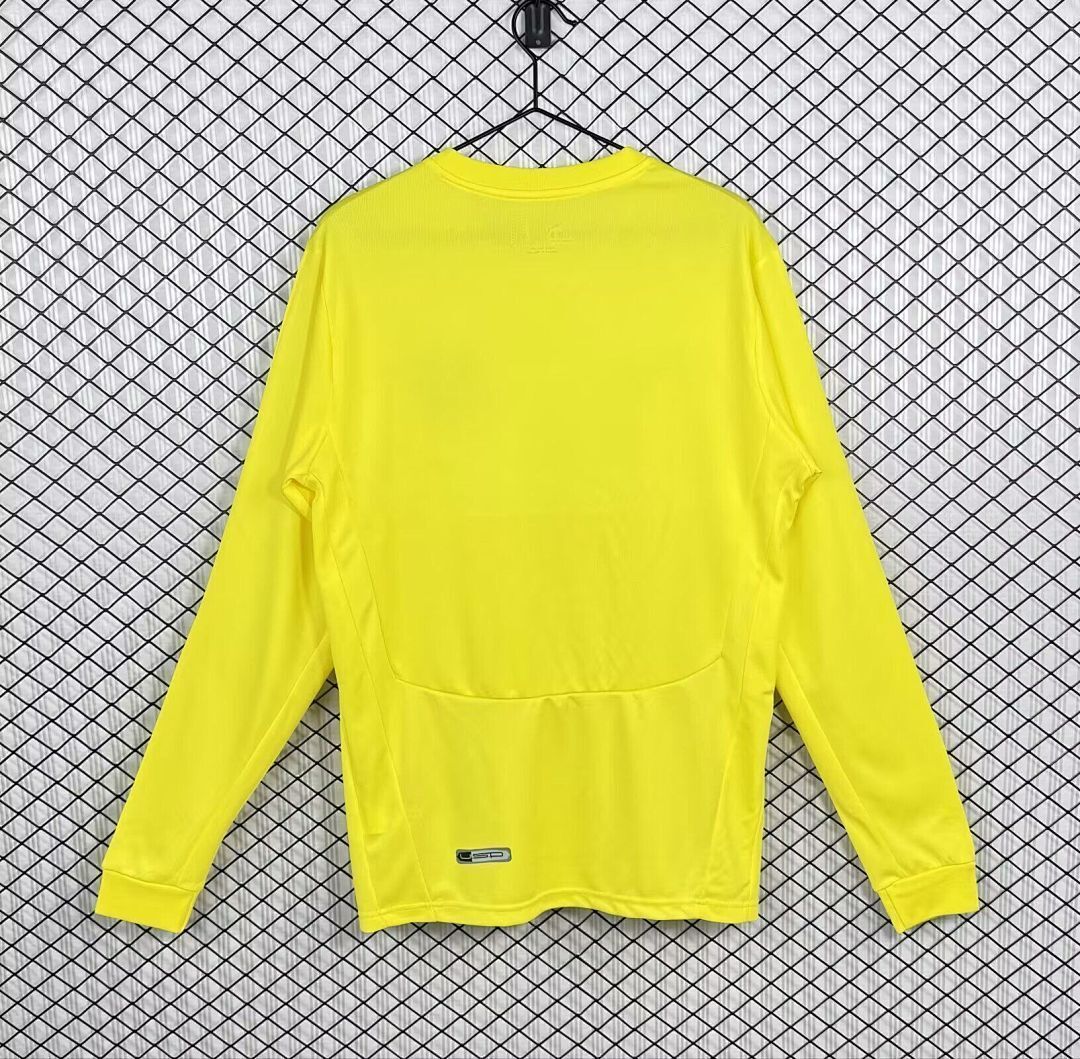 Retro Villarreal CF 2008/09 Home Long Sleeve Jersey Size S-2XL