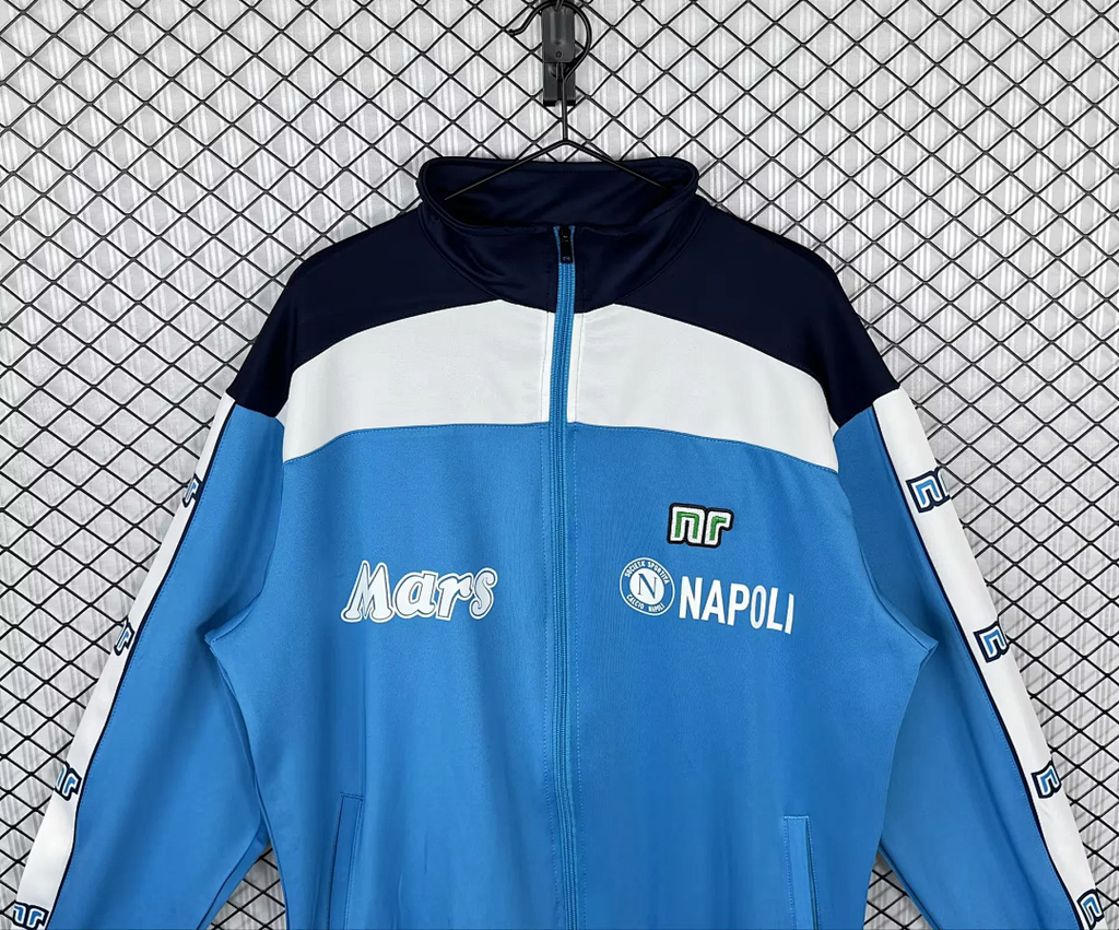 Retro 1988-89 Napoli blue jacket size S-2XL