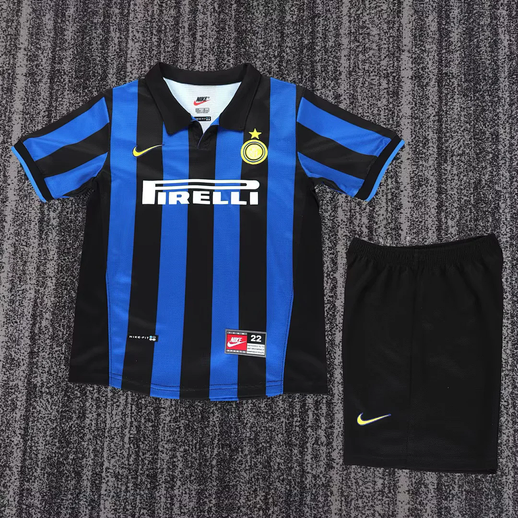 Retro Inter Milan 1998/99 Home kids kit size 16-28