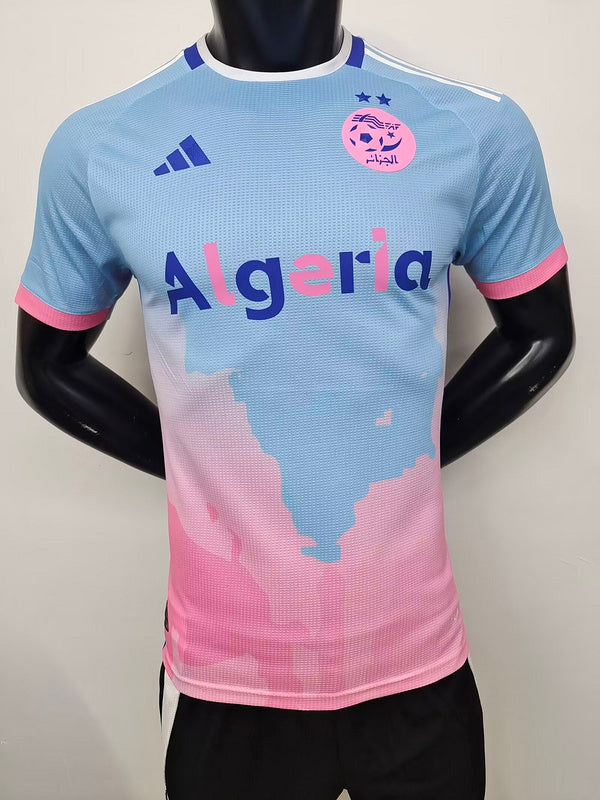 24-25 Algeria blue and pink player version jersey