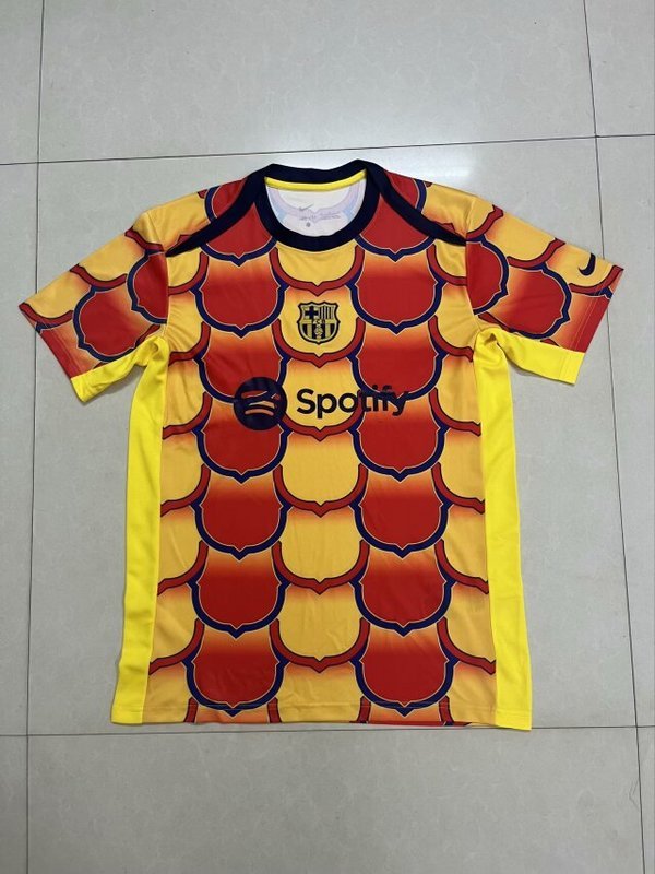 24-25 Barcelona yellow and red special version jersey