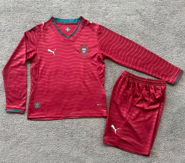 PORTUGAL 26 Manga larga KID-KIT — World Cup 2026