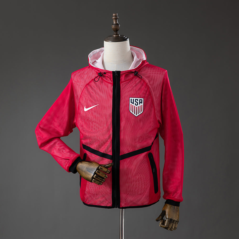 USA 2026 Men's Football Anthem Jacket - Red S-XXL