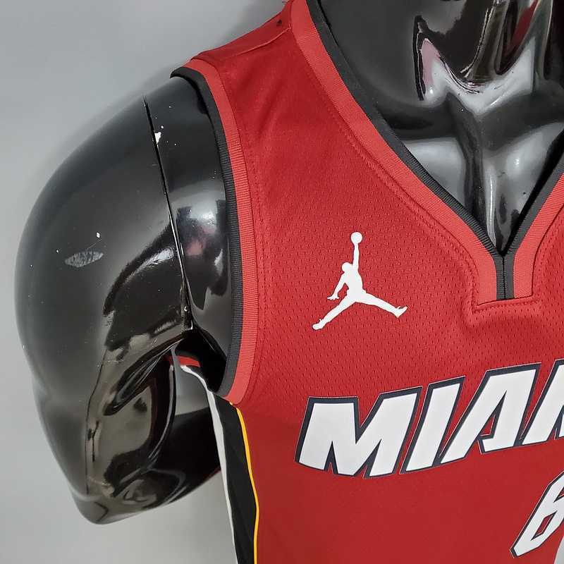 New Miami Heat Jordan JAMES #6 Burgundy