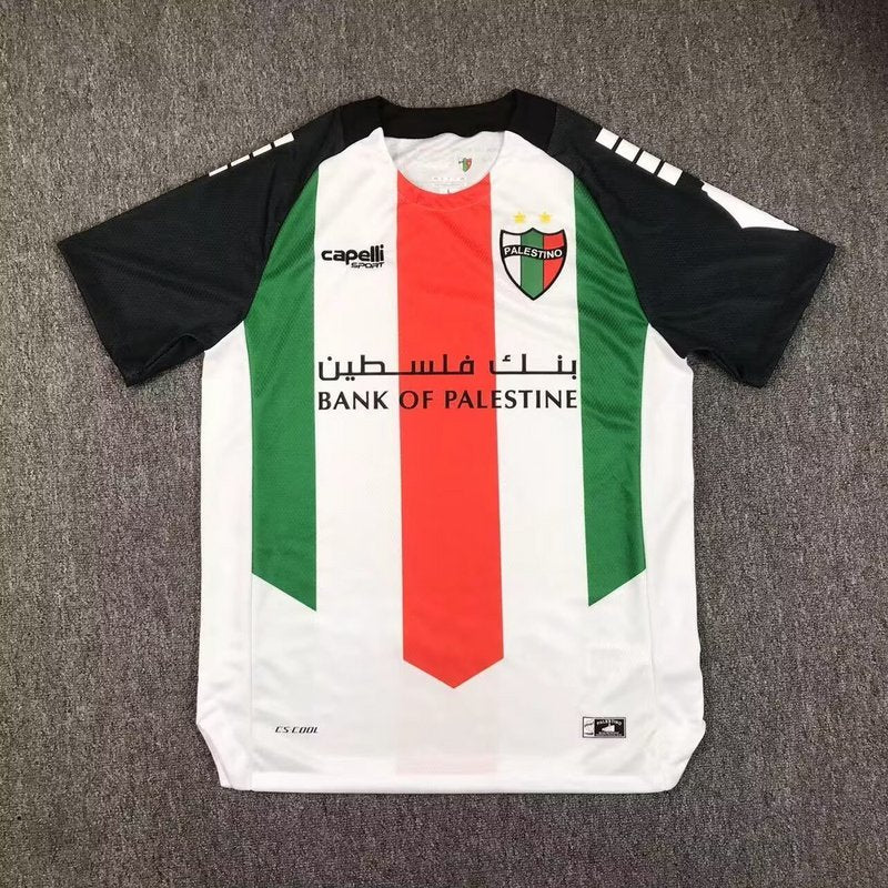 25-26 Palestino white green and red jersey