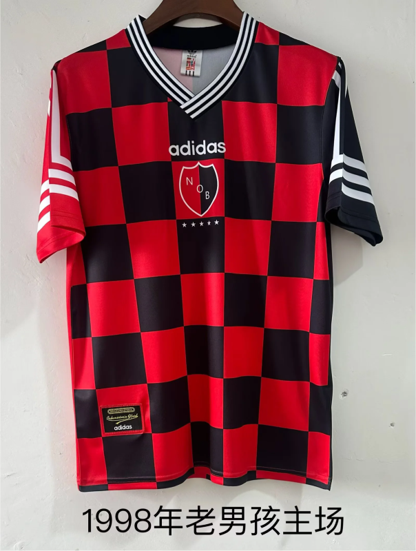 Retro 1998 Newell's Old Boys home soccer jersey size S-2XL