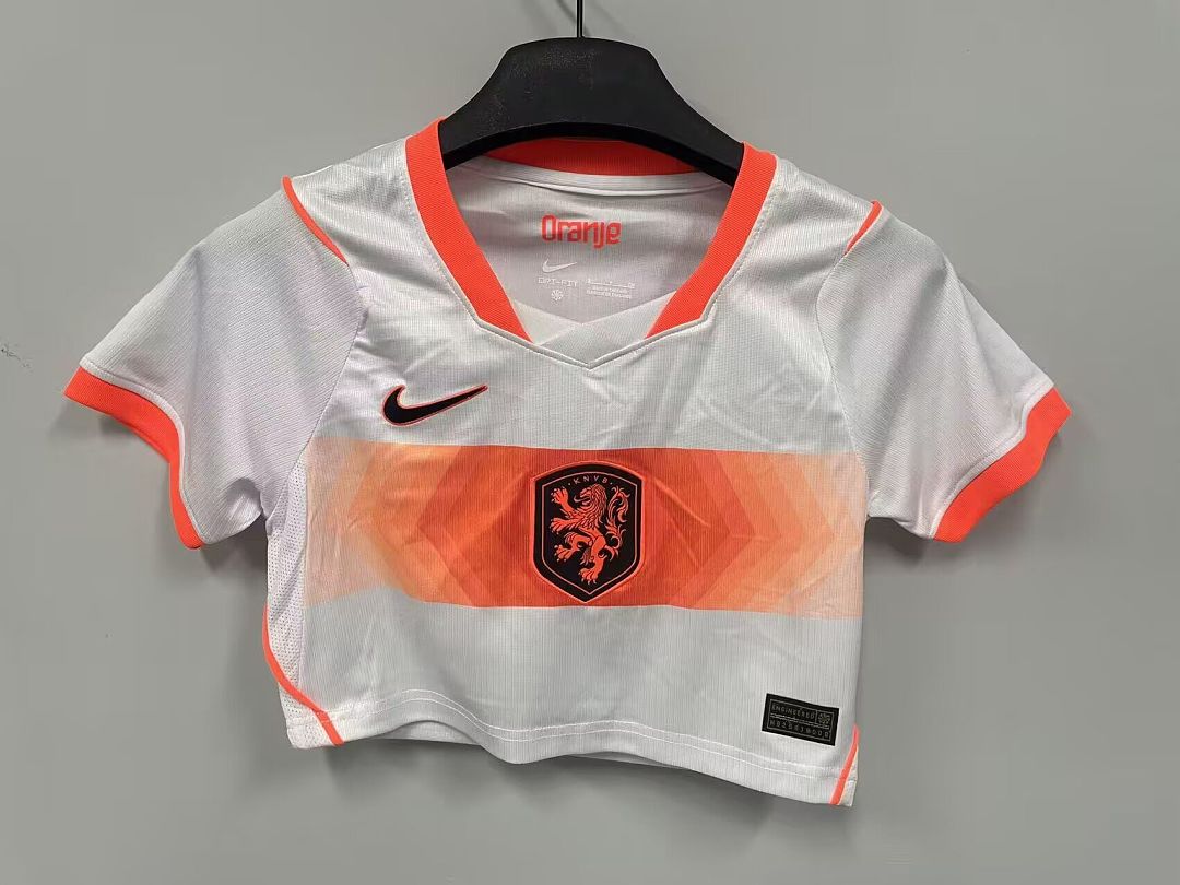 Netherlands 2026 World Cup Away Crop Top size S-2XL