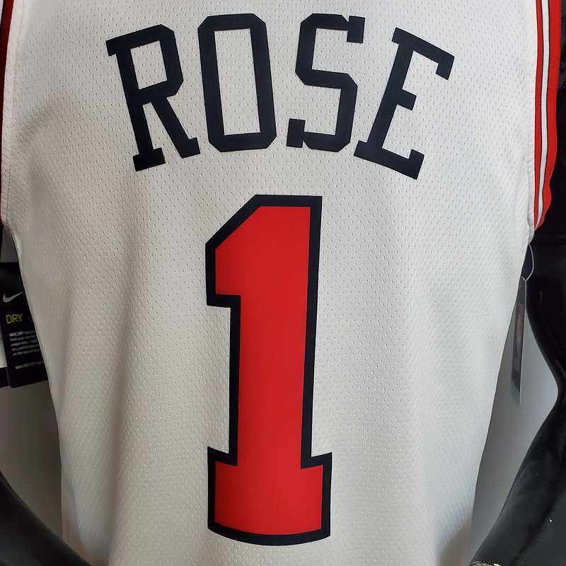 ROSE #1 Chicago Bulls white