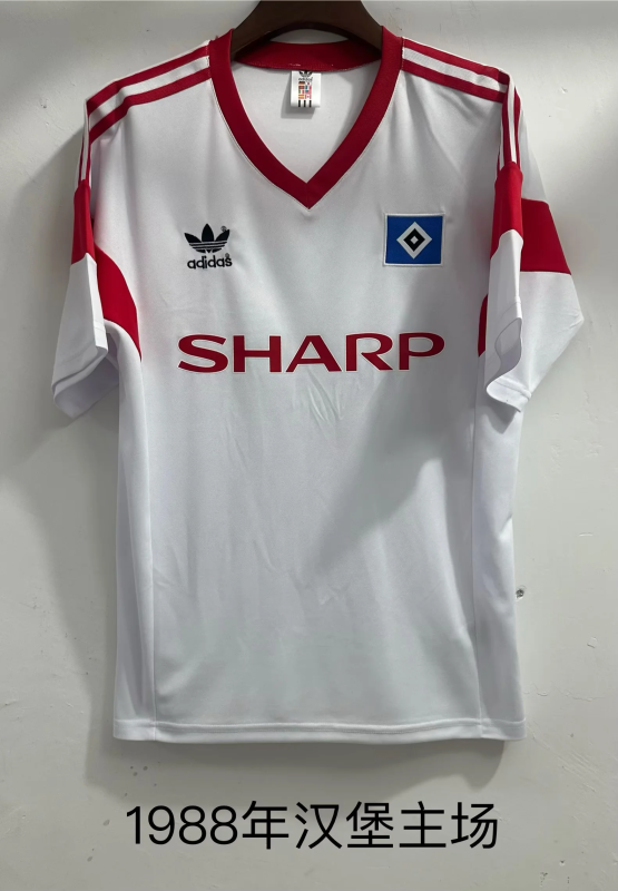 Retro 1988 Hamburger home soccer jersey