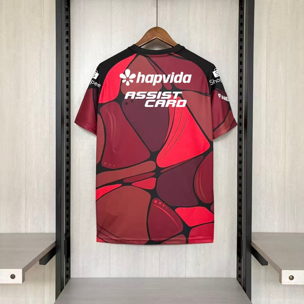 Men Flamengo Pre-Match Red Jersey All Sponsors S-4XL
