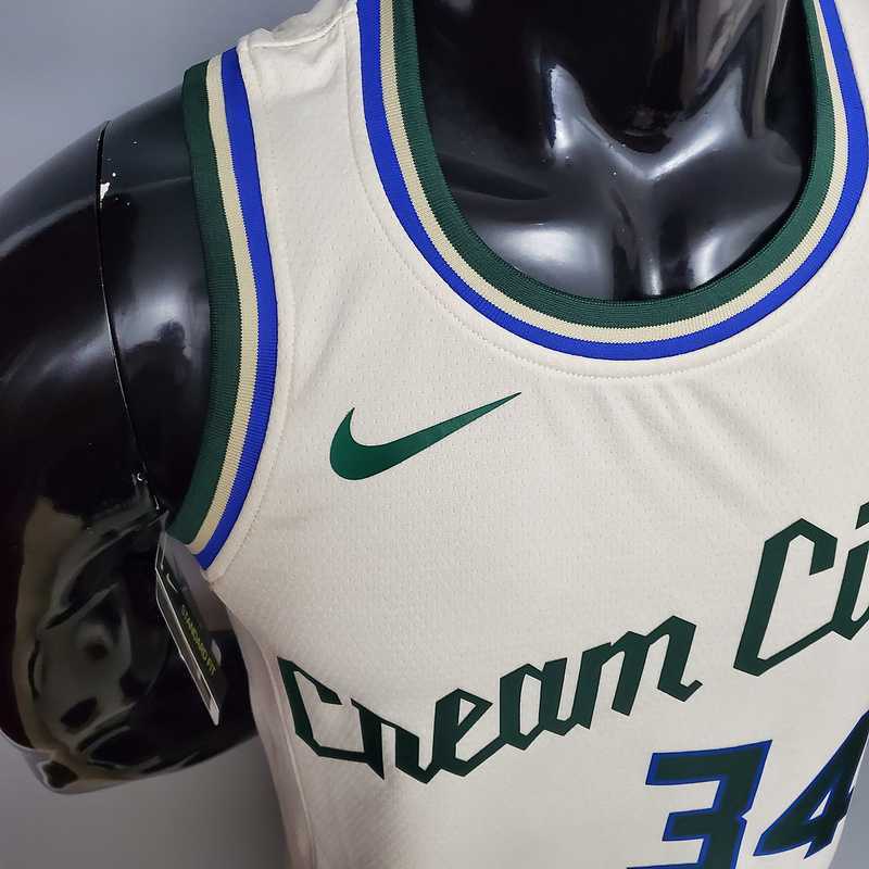 Antetokounmpo#34 Bucks Beige