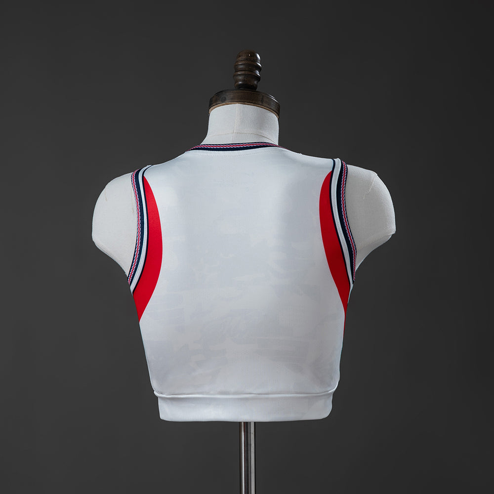 England 2026 Home Women's Crop Top Style Vest S-XXL