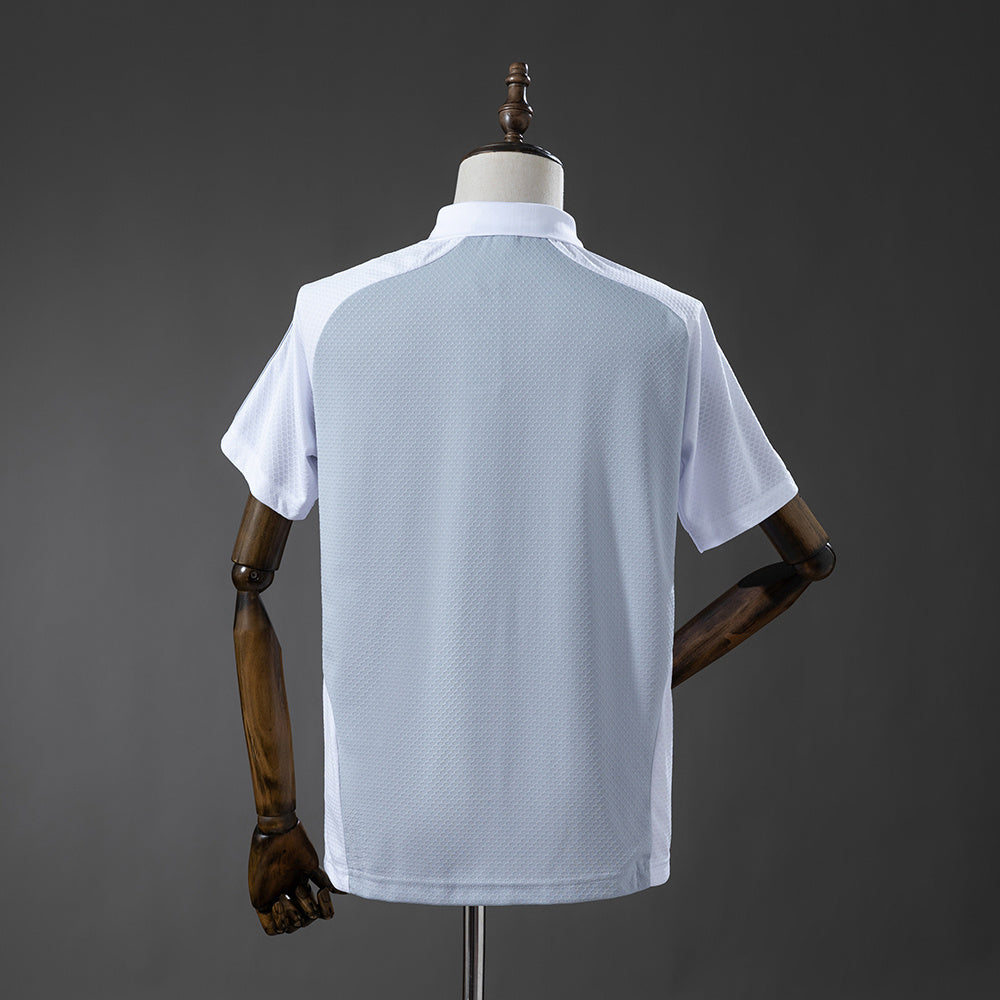 Real Madrid 25/26 POLO - Grey &amp; White S-XXL