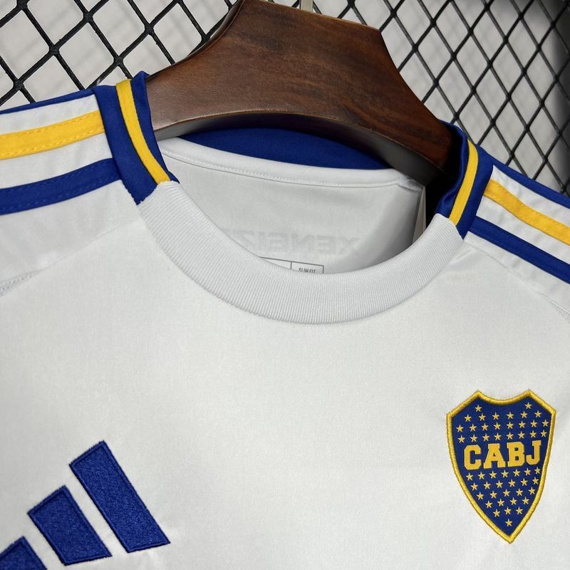 24-25 Boca away white soccer jersey